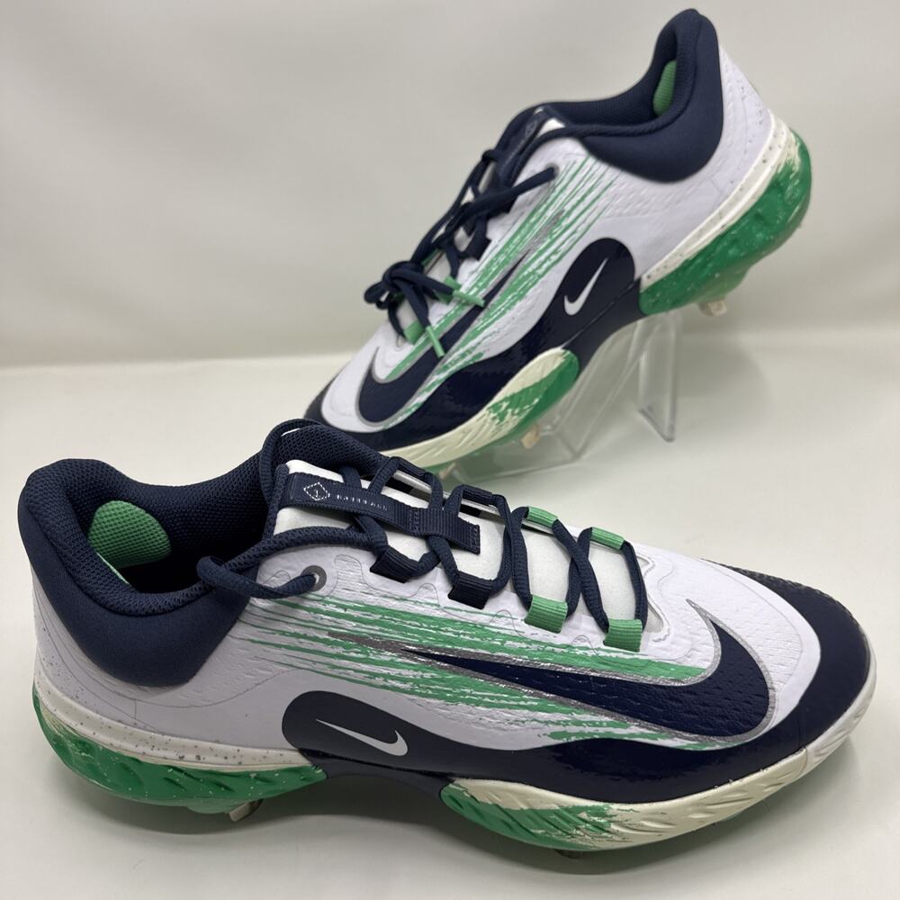 Nike Alpha Huarache Elite Low 4 Baseball Cleats Mens Size 12.5 Fathers Day 24 PE